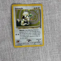 2001 Pokemon Neo Discovery Smeargle 11/75 Holo Rare Vintage - DAMAGED / CREASED - Image 1