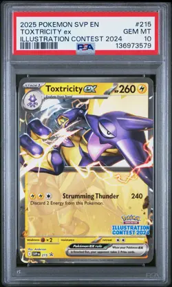 Tcg 2025 Pokemon Svp En-Sv Black Star Promo #215 Toxtricity Ex PSA 10 - Image 1