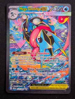 Mega Greninja ex - 116/086 ME04: Chaos Rising Pokemon NM Holo - Image 1