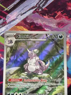 Pokemon TCG Nidoking Scarlet & Violet-151 174/165 Holo Illustration Rare - Image 3