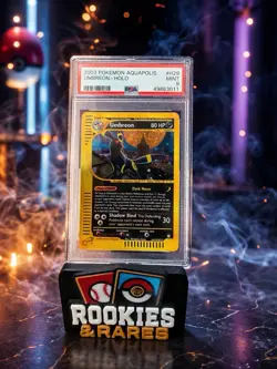 Pokemon Umbreon Aquapolis Holo Rare #H29 PSA 9 Mint Swirl! - Image 1