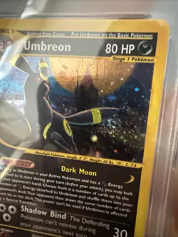 Pokemon Umbreon Aquapolis Holo Rare #H29 PSA 9 Mint Swirl! - Image 3