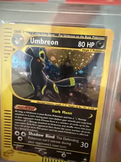 Pokemon Umbreon Aquapolis Holo Rare #H29 PSA 9 Mint Swirl! - Image 5