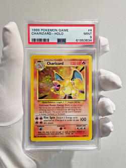 PSA 9 1999 Charizard Holo #4/102 Base Set Unlimited Vintage Pokemon Card WOTC - Image 1