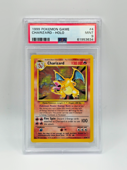 PSA 9 1999 Charizard Holo #4/102 Base Set Unlimited Vintage Pokemon Card WOTC - Image 3