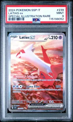 Pokemon PSA 9 Latias Ex #239 SSP IT Special Illustration Rare 2024 Italiano - Image 2