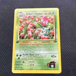 1st Edition Erika’s Ivysaur 41/132 - Gym Challenge - Pokemon TCG NM - Image 2