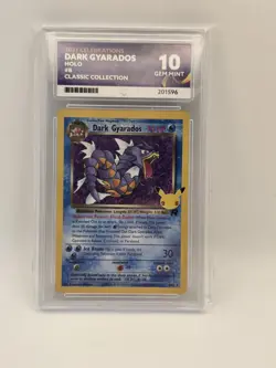 Pokemon TCG Dark Gyarados 8/82 Celebrations ACE 10 PERFECT SUBS - Image 1