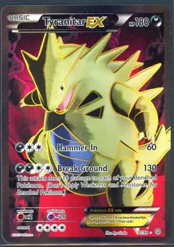 Pokemon Card - Tyranitar EX 91/98 - Ancient Origins - Excellent - Image 1