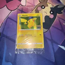 Pikachu GameStop Pre-release 028/078 Pokemon GO Holo Promo Sealed - Image 1