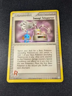 Swoop! Teleporter Uncommon Trainer Team Rocket Returns 92/109 DMG Pokemon 2004 - Image 1