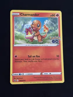 Charmander SWSH232 Pokemon Go Stamp Sword & Shield Promo Holo - NM - Image 1