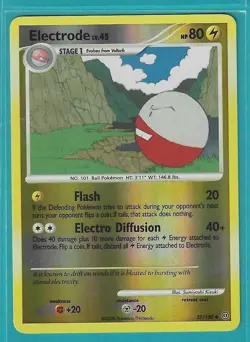 Pokemon Stormfront "Electrode" 37/100 Reverse Holo X1 - Image 1