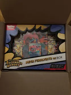 Pokemon TCG Ascended Heroes Mega Feraligatr ex 6 Box Sealed Case - Image 1