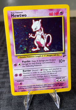 Pokemon Mewtwo Base Set 2 10/130 Holo - Image 1