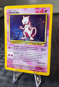 Pokemon Mewtwo Base Set 2 10/130 Holo - Image 3