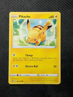 Pikachu 065/202 Common Sword & Shield Pokemon Near Mint - Image 1