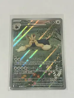 Stoutland 156/086 Illustration Rare White Flare Pokemon English NM - Image 1