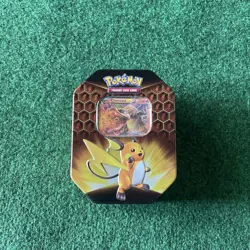 Pokemon TCG: 2019 Hidden Fates Raichu-GX Tin 820650804816 - Image 1