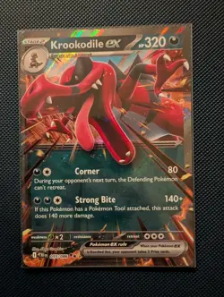Krookodile ex - 055/086 - Double Rare - Chaos Rising (CRI) Pokemon - ME04 - NM - Image 1