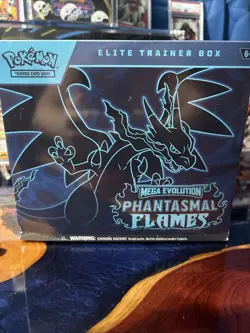 Pokemon Mega Evolution Phantasmal Flames Elite Trainer Box ETB Factory Sealed - Image 1