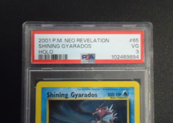 2001 POKEMON Shining Gyarados 65/64 Neo Revelation Holo PSA VG 3 - Image 3