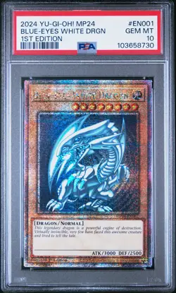 2024 1ST EDITION #EN001 BLUE-EYES WHITE DRAGON PSA 10 - Image 1