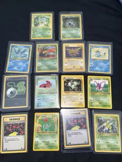 Vintage Pokemon Lot Of 14 Non Holo - Mostly Near Mint Or Better! - Image 1