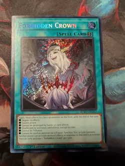 Forbidden Crown Secret Rare BPRO-EN067 Yu-Gi-Oh! Burst Protocol - Image 1
