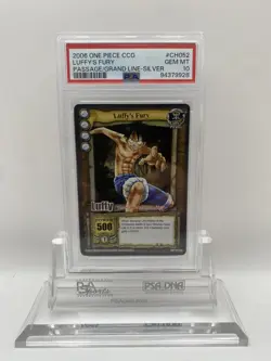 2006 One Piece CCG | LUFFY'S FURY PSA 10 - Silver SR - Image 1