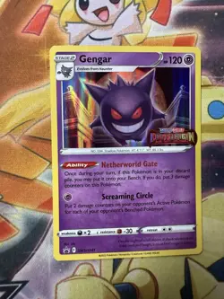Pokemon Gengar SWSH241 Black Star Promo Lost Origin Prerelease STAMP NM - Image 1