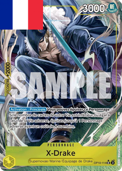 One Piece Card Game ! X.Drake OP10-114 (AA/PRB02) - Francais ! - Image 1