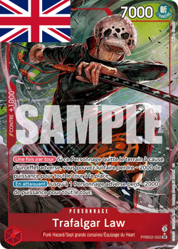 One Piece Card Game ! Trafalgar Law PRB02-002 (AA) - Anglais ! - Image 1