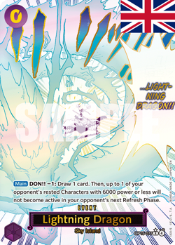 One Piece Card Game ! Lightning Dragon OP15-077 (AA) - Anglais ! - Image 1
