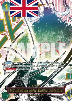 One Piece Card Game ! Demon Aura Nine Sword Style OP12-037 (SP) - Anglais ! - Image 1