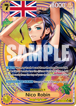 One Piece Card Game ! Nico Robin EB03-055 (SP) - Anglais ! - Image 1