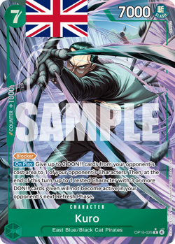 One Piece Card Game ! Kuro OP15-025 (AA) - Anglais ! - Image 1