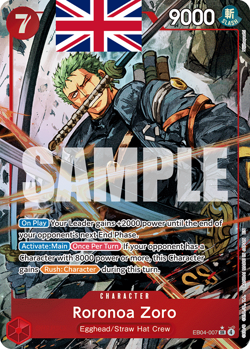 One Piece Card Game ! Roronoa Zoro EB04-007 (AA/OP15) - Anglais ! - Image 1