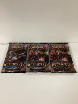 World Of Warcraft Servants Of The Betrayer - Booster Pack Lot Of 3 - Image 1