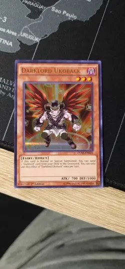 Yu-Gi-Oh! Darklord Ukoback DUSA-EN022 1st Edition Ultra Rare NM - Image 1