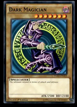 Yu-Gi-Oh TCG #YGLD-ENA03 Dark Magician (A) 1st Edition Common LP - Image 1