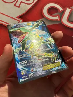 RAYQUAZA EX 104/108 Roaring Skies FULL ART FA HOLO rare Pokemon TCG card LP - Image 2