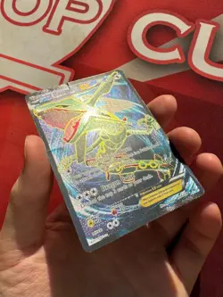 RAYQUAZA EX 104/108 Roaring Skies FULL ART FA HOLO rare Pokemon TCG card HP - Image 2