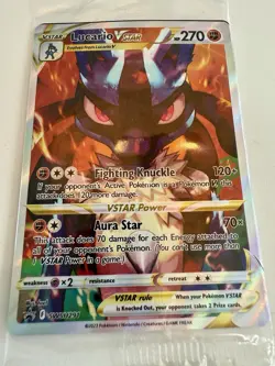 Pokemon TCG Lucario VSTAR SWSH291 Sword & Shield Promo Holo Card SEALED - Image 3