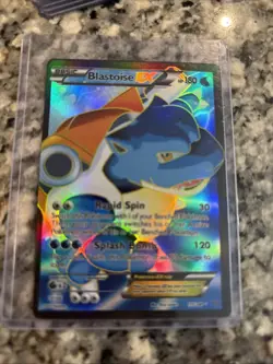 Pokemon TCG Blastoise-EX XY Holo Full Art Ultra Rare Card 155/160 - Image 1