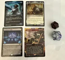 (MTG) Magic the Gathering, 8 card lot random (see pics) with 2 spin down dice - Image 2