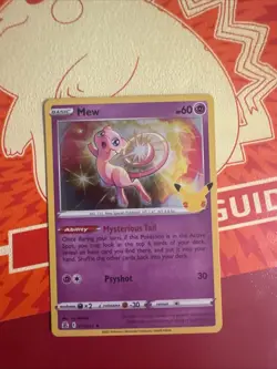 Pokemon TCG Mew Holo Rare Celebrations 25th Anniversary Card - Image 1