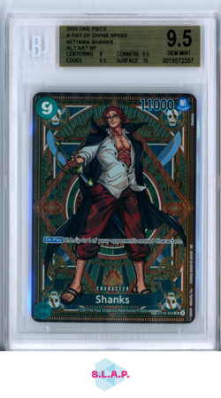 SHANKS ONE PIECE A FIST OF DIVINE SPEED ALT ART SP 2025 ST16004 BGS 9.5 - Image 1