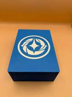 Disney Lorcana Deck Box 3D Printed Holds Two 60 Card Sleeved Decks - Blue/White - Image 1
