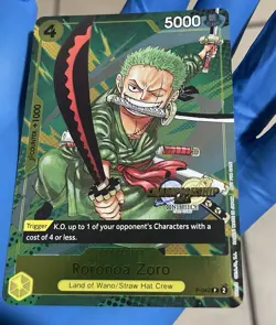 One Piece Roronoa Zoro P-042 2024 Championship Event Pack Promo Card LP - Image 4